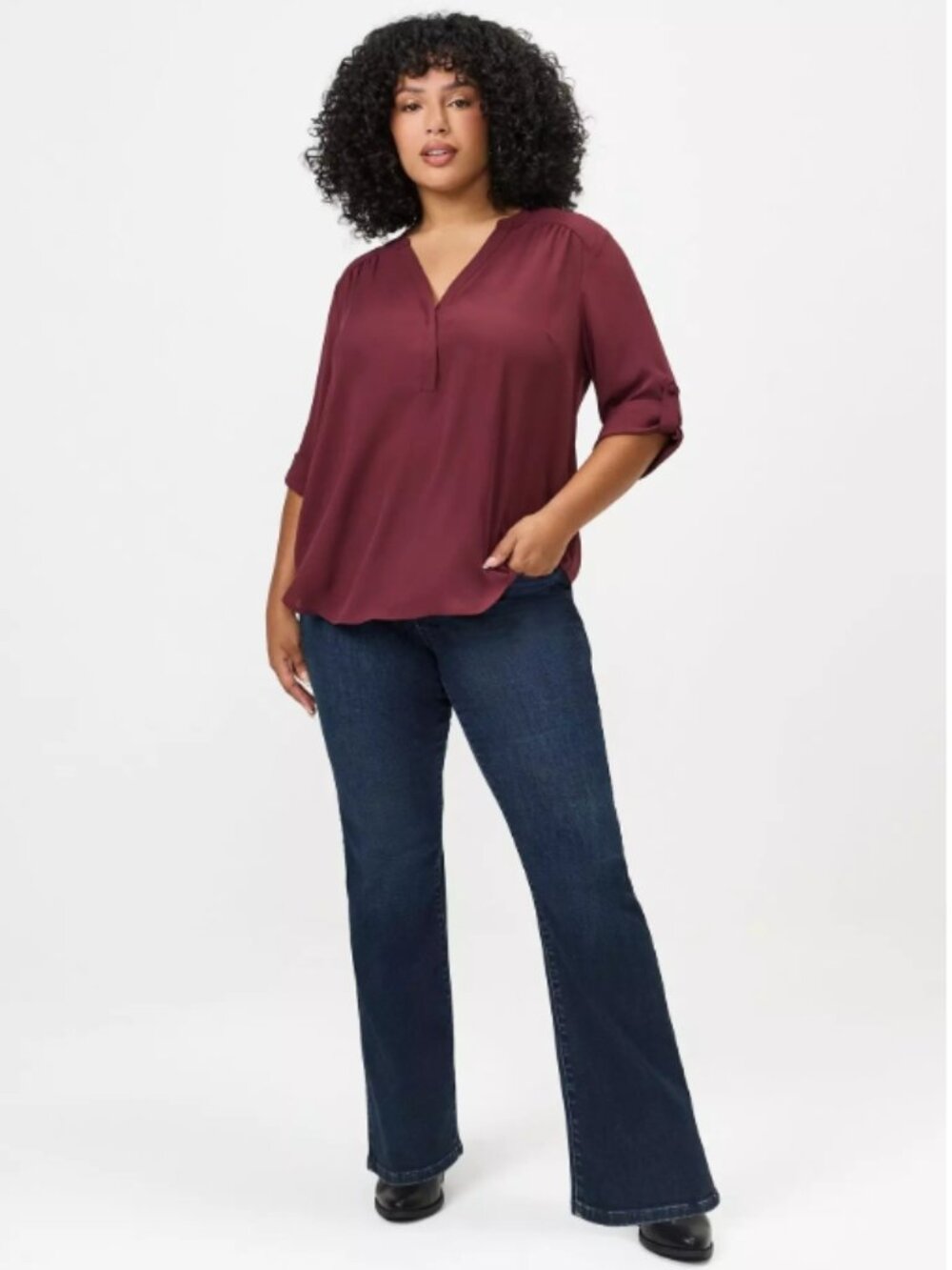 NWT-TORRID Lean Jean High-Rise Slim Boot Jean